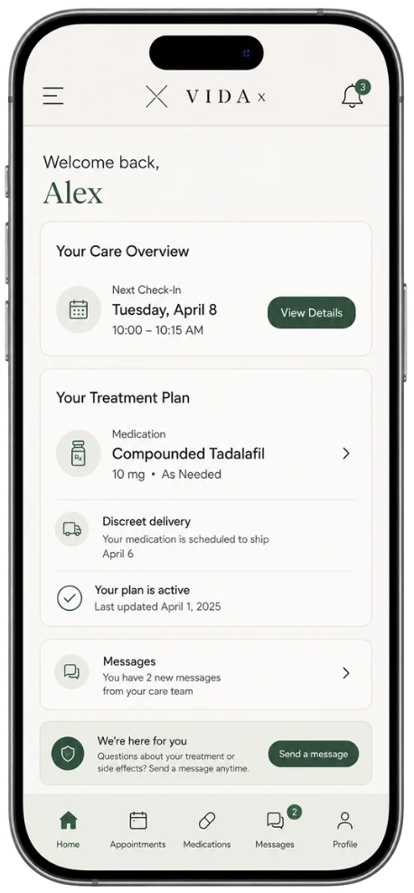 The VIDAx men&rsquo;s health app